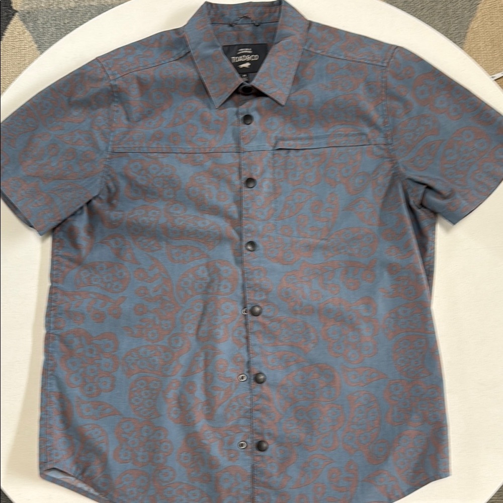 Toad&Co Blue Casual Snap Down Shirt Medium